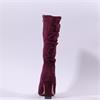 Una Healy Chameleon Ruffle Long Boot - Cranberry